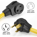 Welder Adapter Plug Cord, L14-30P Twist-Lock Male to 6-50R Female, 4 Prong to 3 Prong Generator to Welder Adapter Power Cord